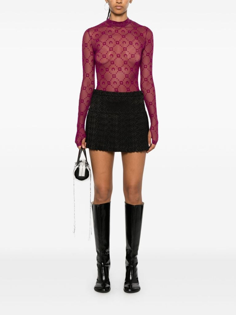 Moonogram Flock Top