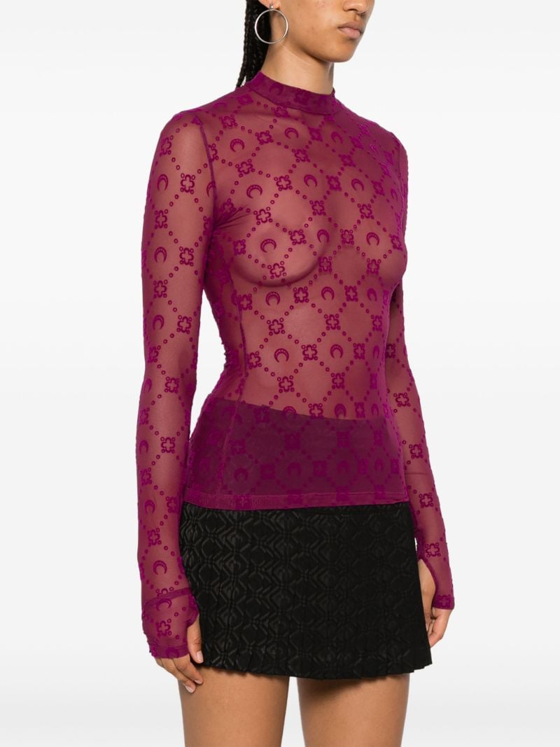Moonogram Flock Top