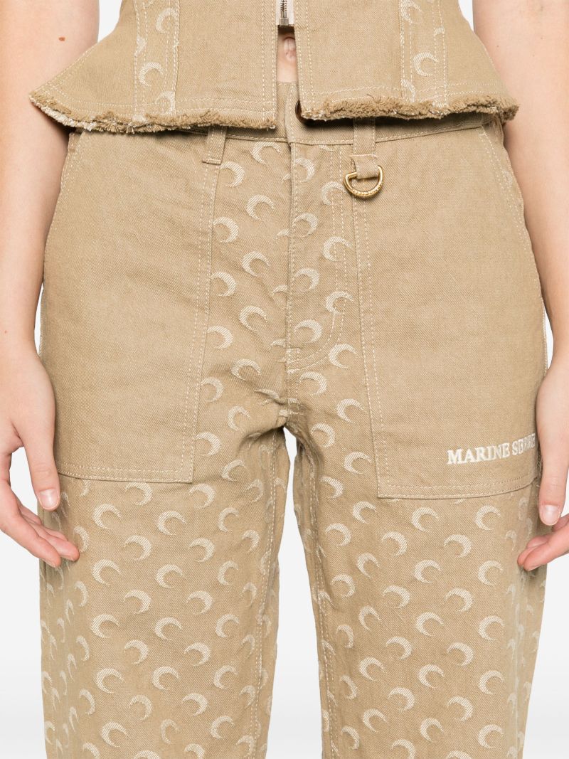 Moon Jacquard Twill Trousers