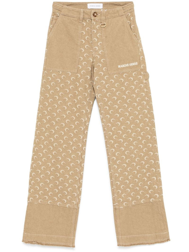 Moon Jacquard Twill Trousers