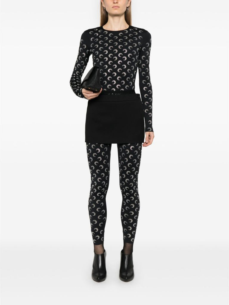 Moon-jacquard Leggings