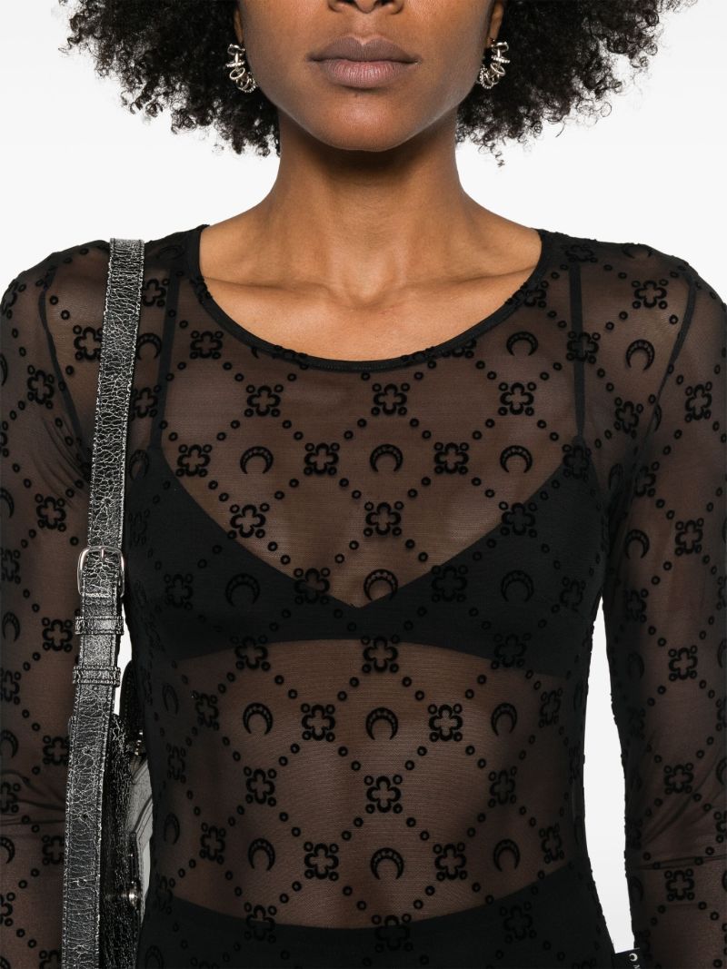 Black Moonogram Dress
