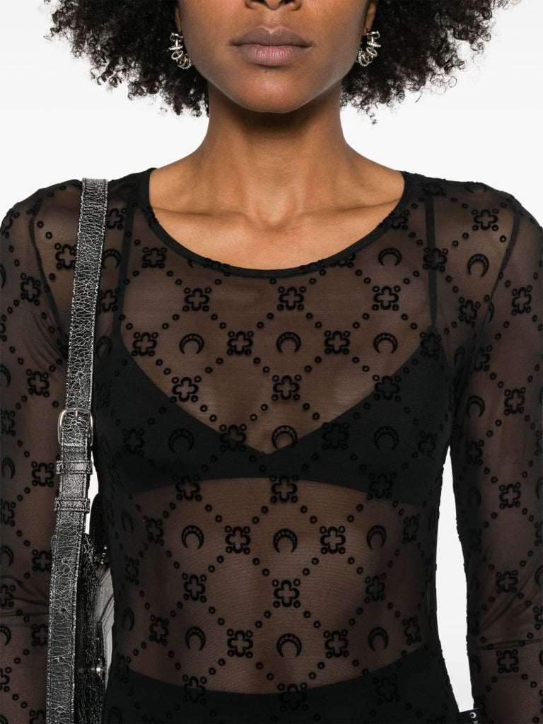 Black Moonogram Dress