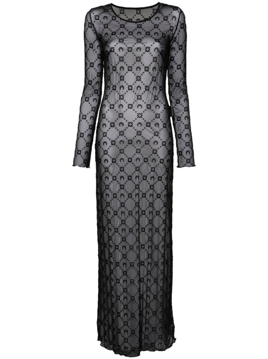 Black Moonogram Dress