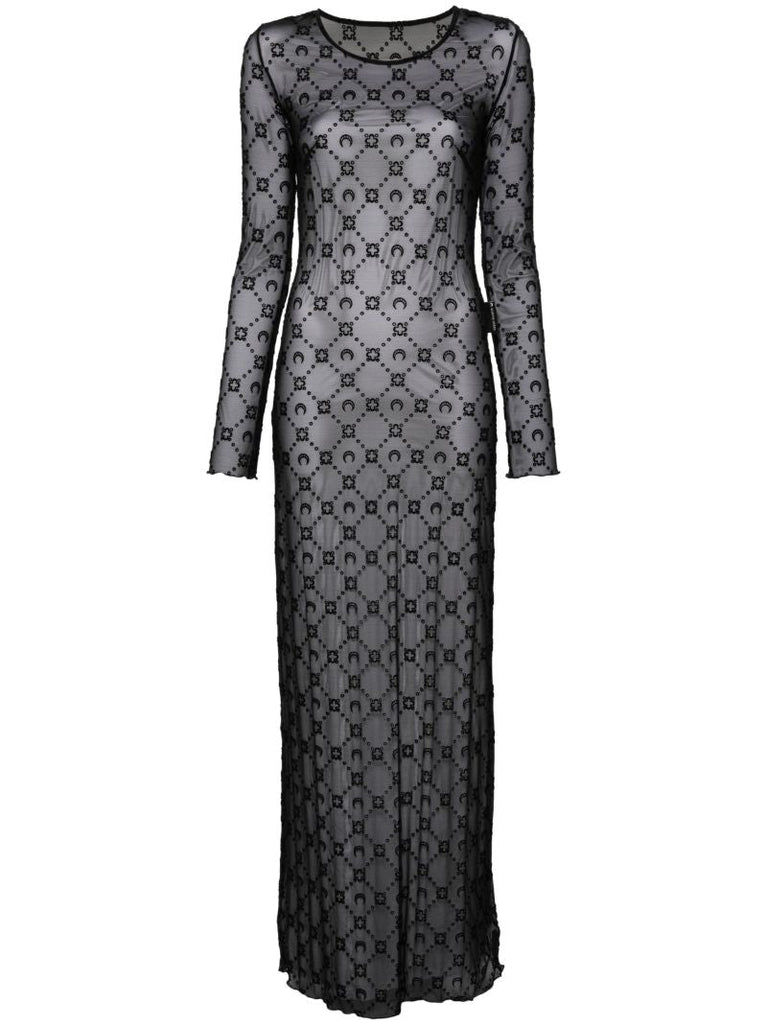 Black Moonogram Dress