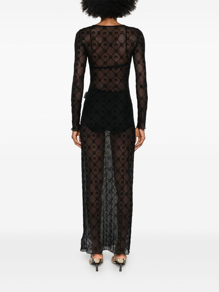 Black Moonogram Dress