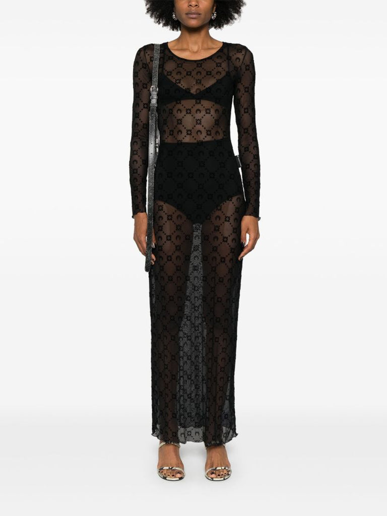 Black Moonogram Dress