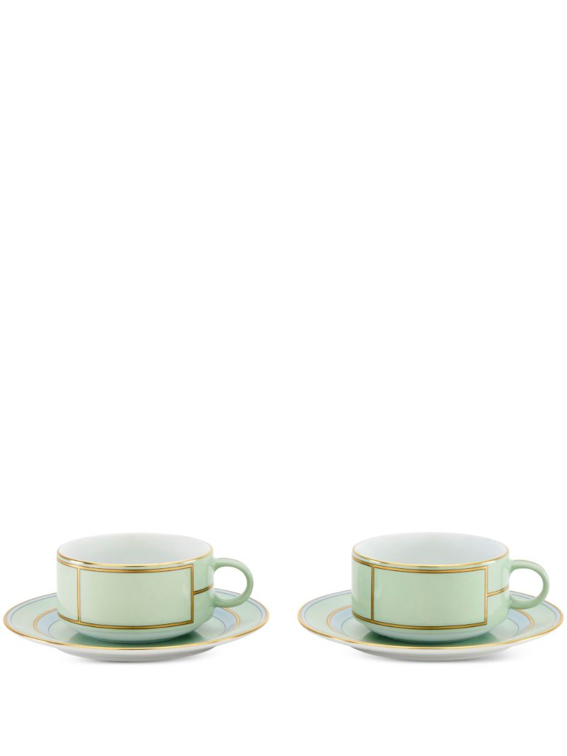 Green Diva Porcelain Tea Set