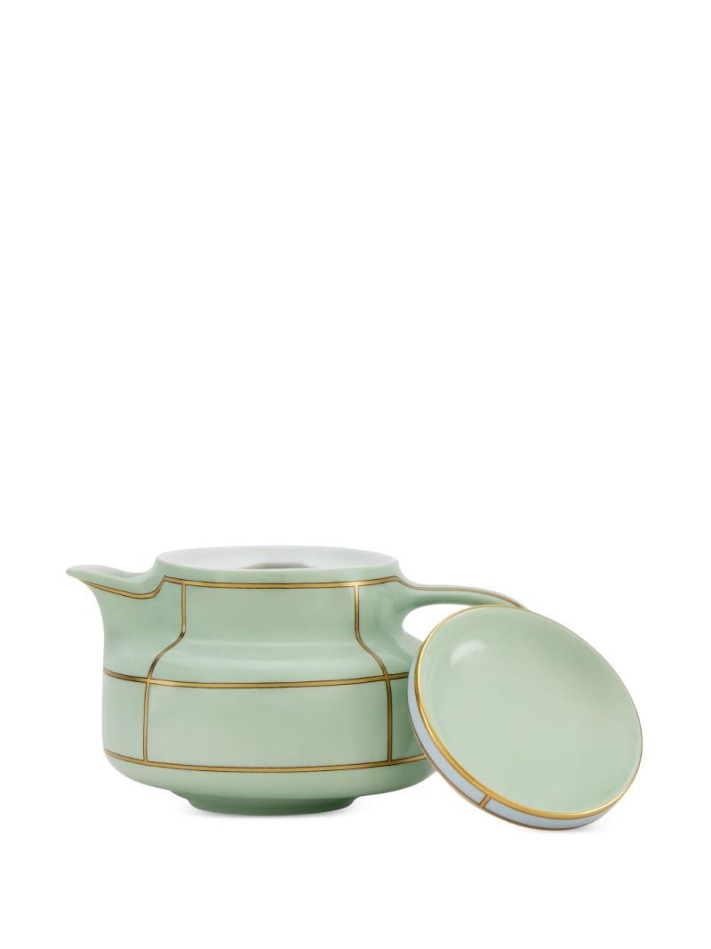 Green Diva Porcelain Teapot