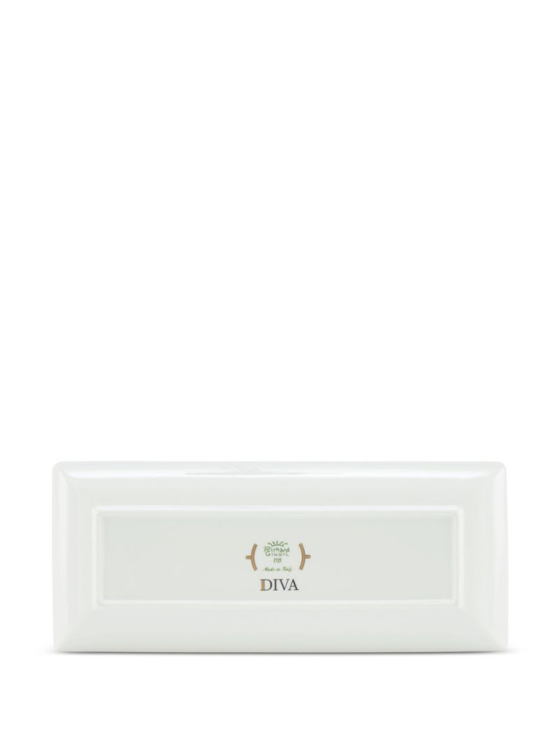 Pink Diva Porcelain Rectangular Tray