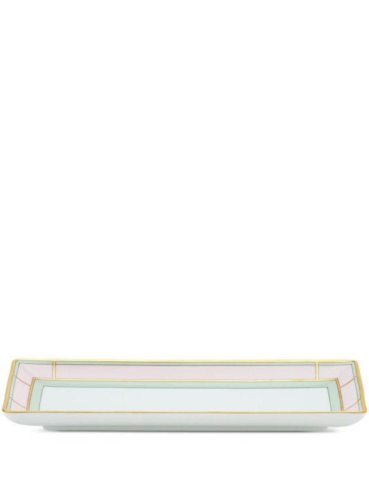 Pink Diva Porcelain Rectangular Tray