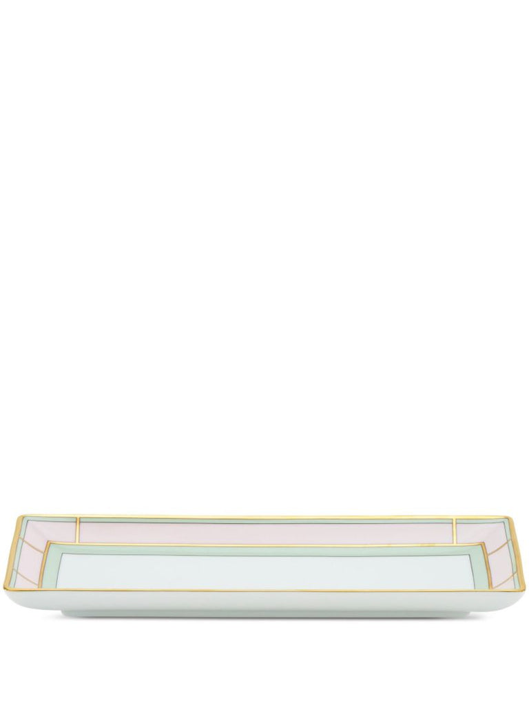 Pink Diva Porcelain Rectangular Tray