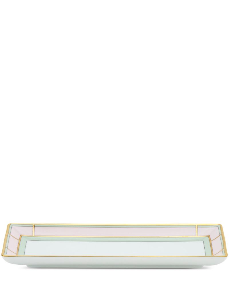 Pink Diva Porcelain Rectangular Tray