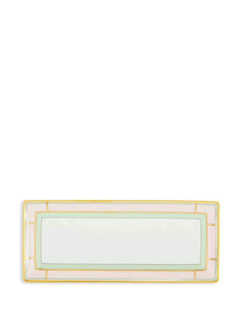 Pink Diva Porcelain Rectangular Tray