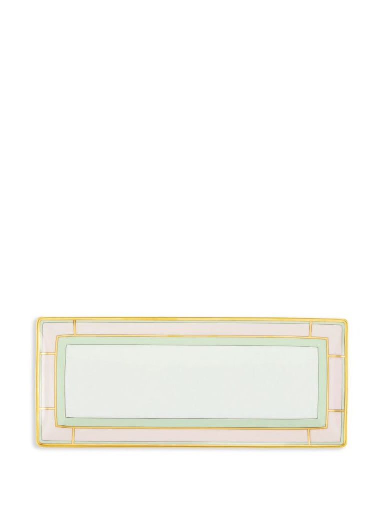 Pink Diva Porcelain Rectangular Tray
