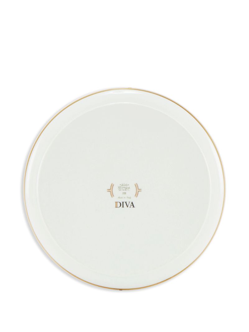 Blue Diva Porcelain Round Tray