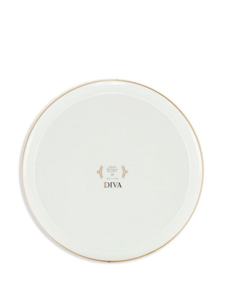 Blue Diva Porcelain Round Tray