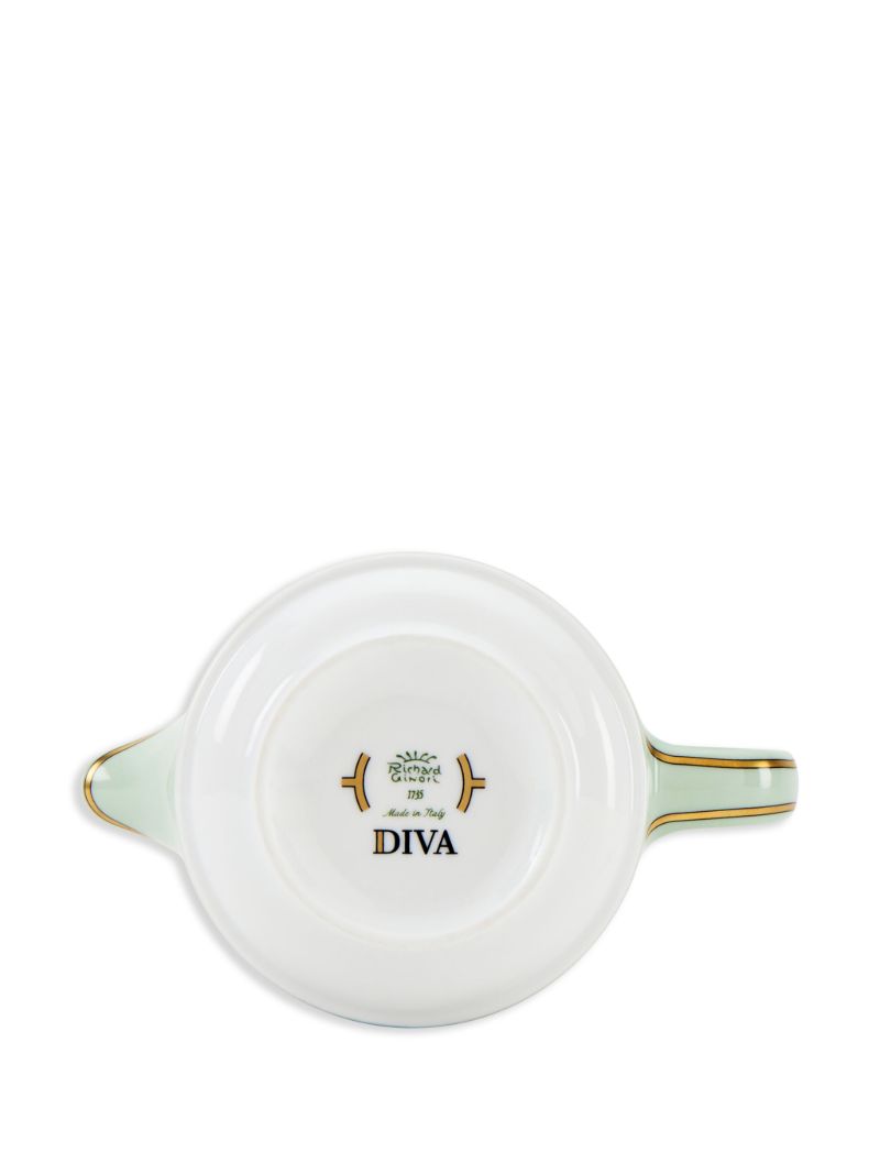 Green Diva Porcelain Milk Pitcher
