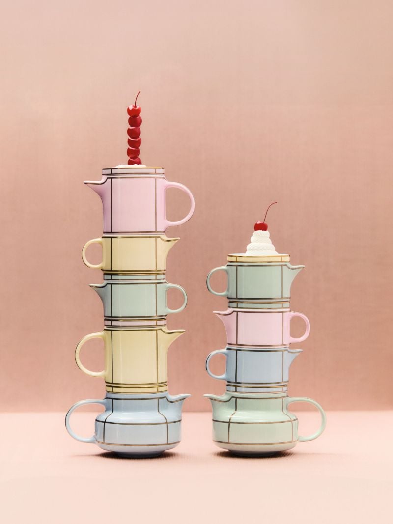 Green Diva Porcelain Milk Pitcher