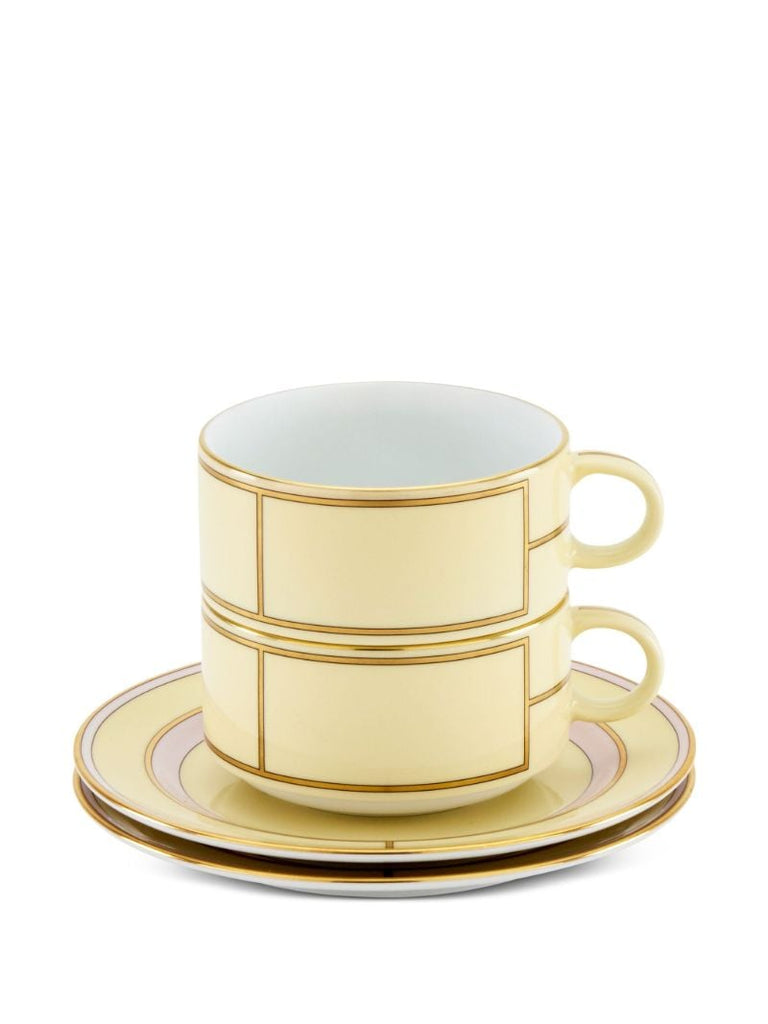 Yellow Diva Porcelain Tea Set