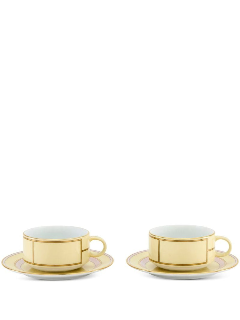 Yellow Diva Porcelain Tea Set