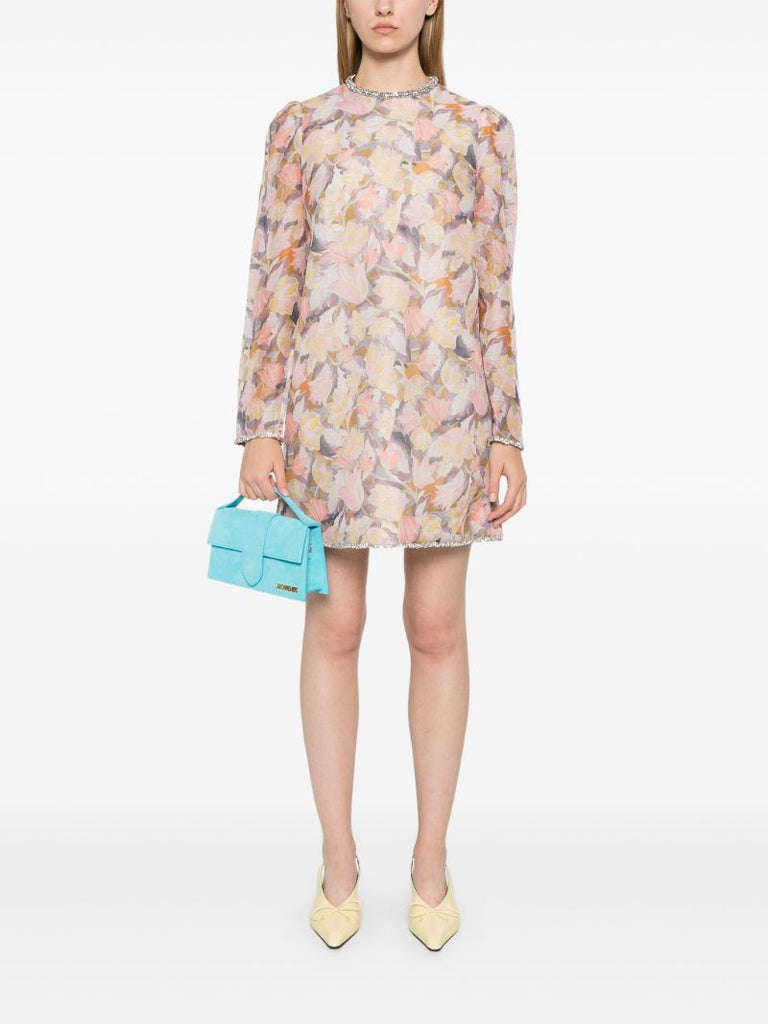 Illustration Diamante Mini Dress