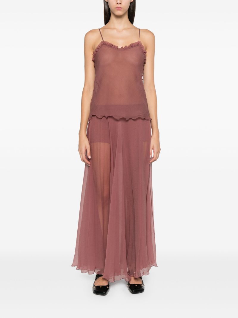 Flou Midi Skirt