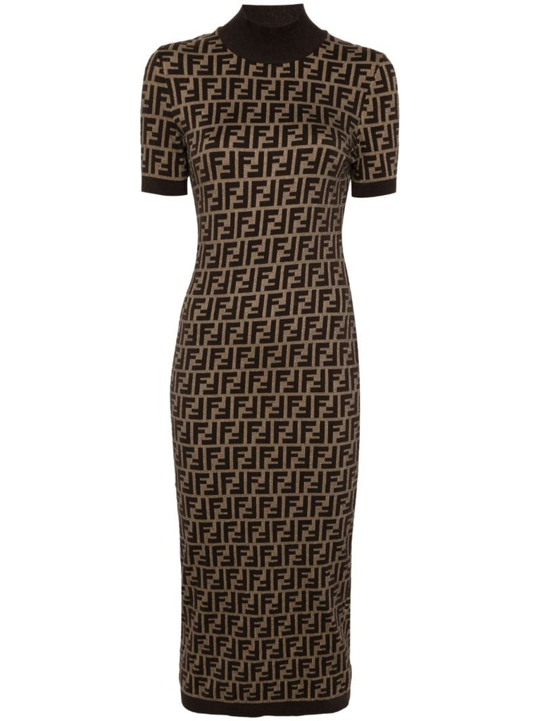 Ff Cotton Midi Dress