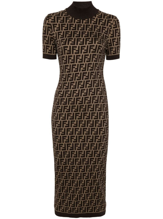 Ff Cotton Midi Dress