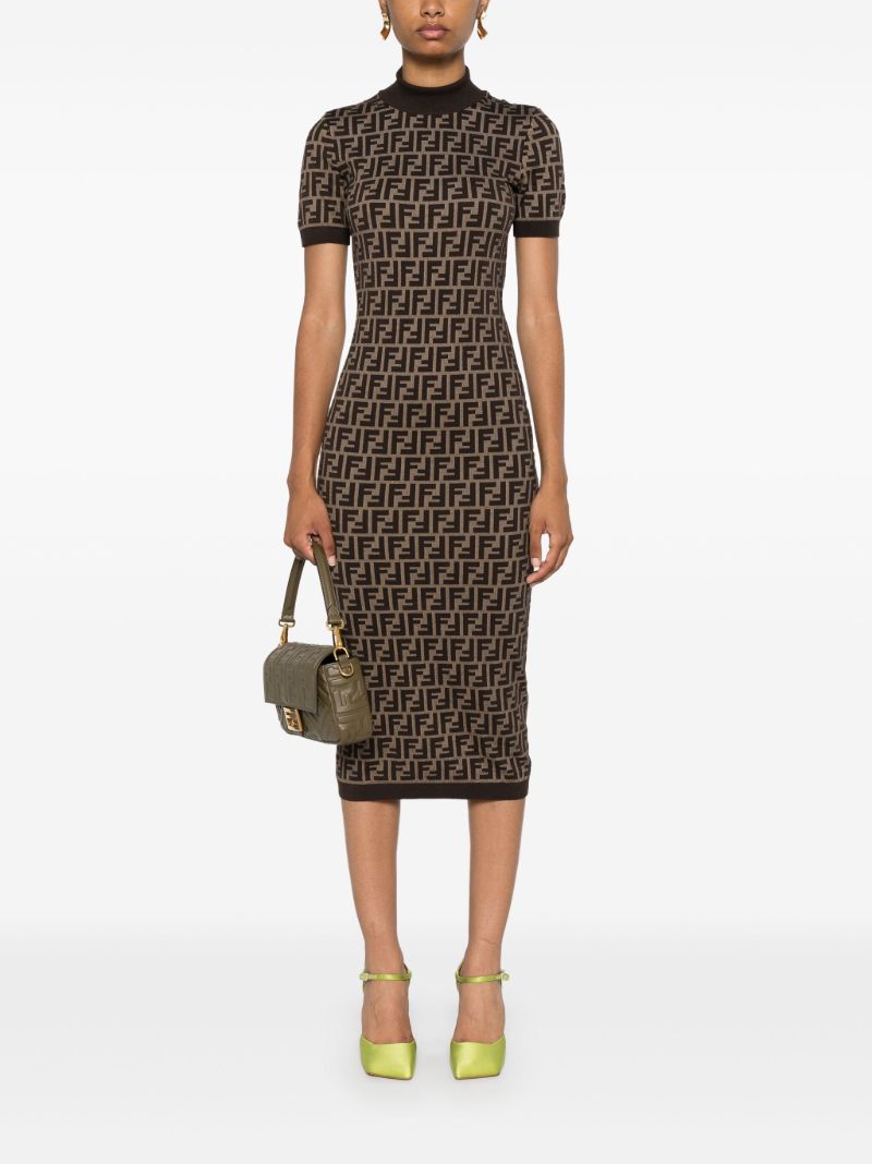 Ff Cotton Midi Dress