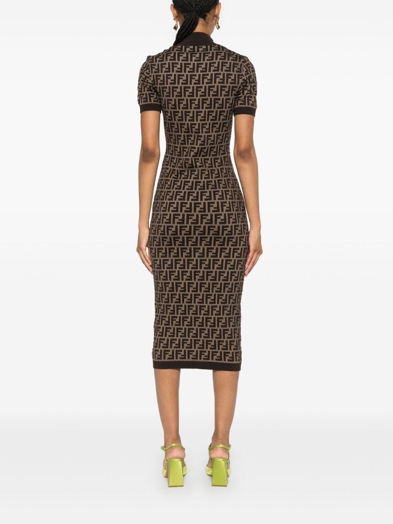 Ff Cotton Midi Dress