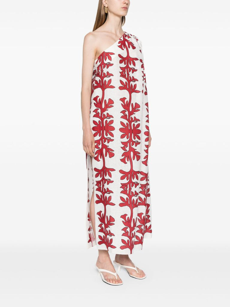 White Tuscany One-shoulder Dress