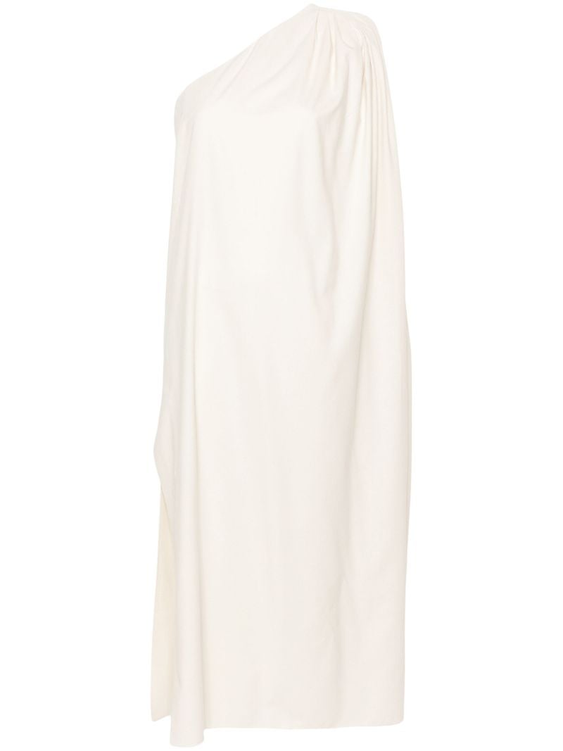 Neutral Hydra One-shoulder Dress