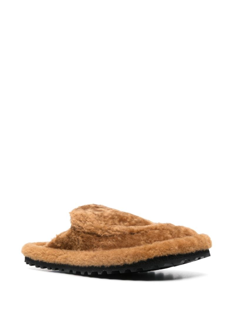 Brown Shearling Slippers