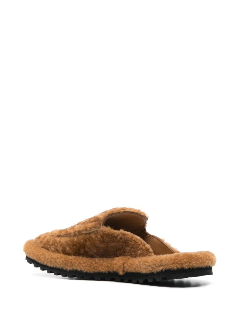 Brown Shearling Slippers