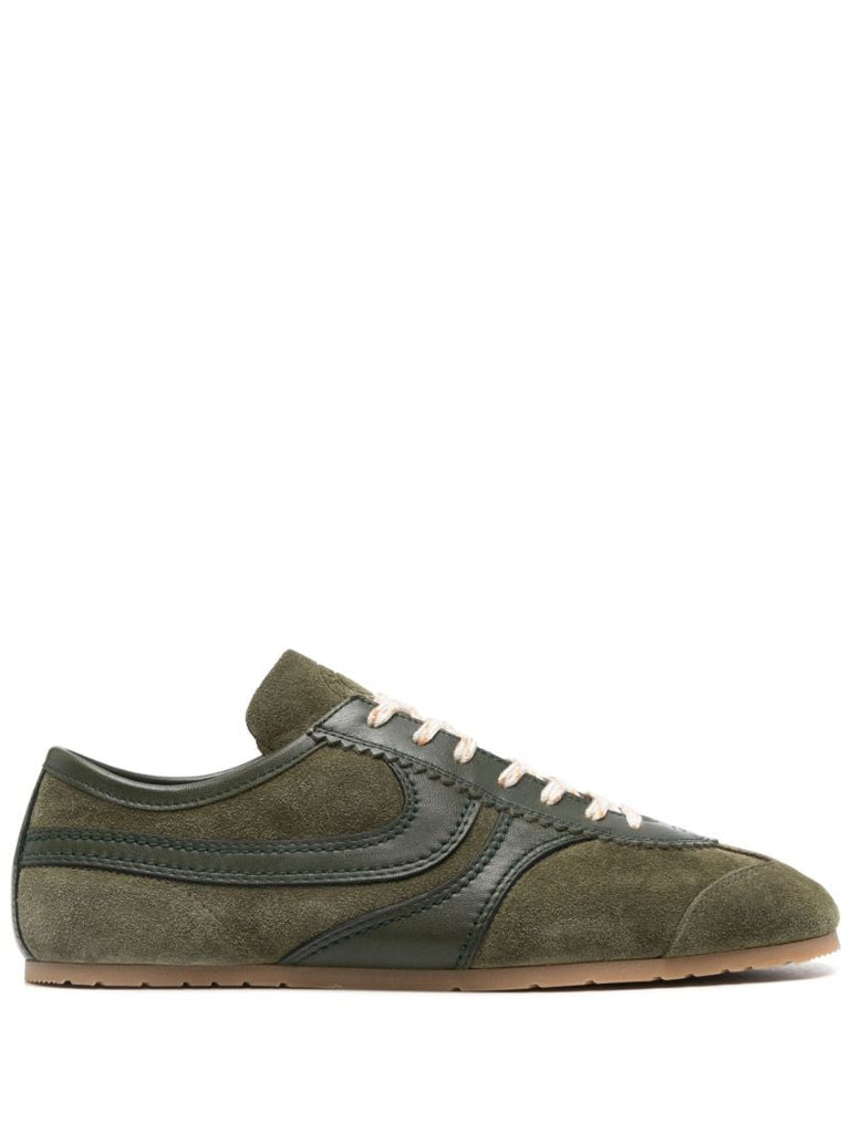 Green Suede Sneakers