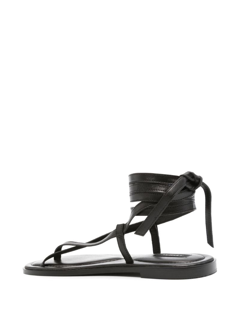 Black the Elliot Leather Sandals