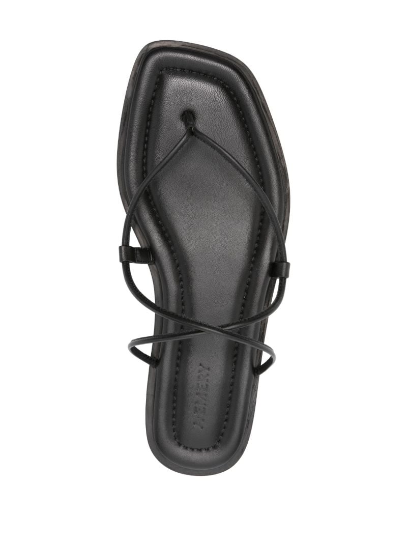 Black the Nodi Leather Sandals