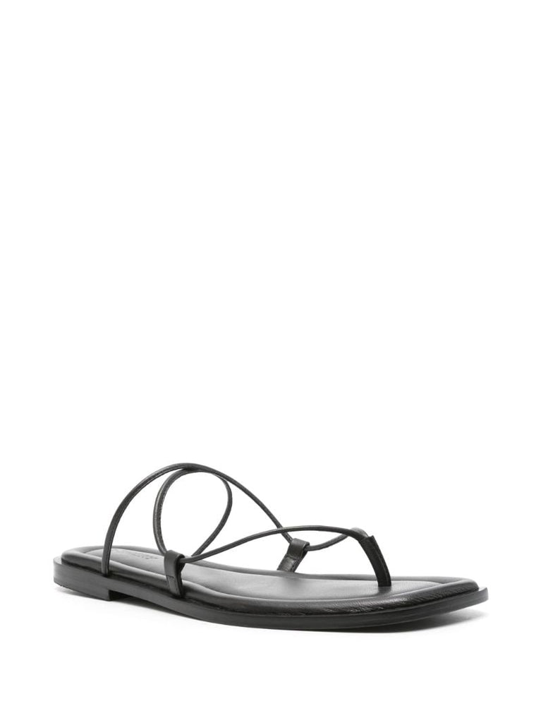 Black the Nodi Leather Sandals