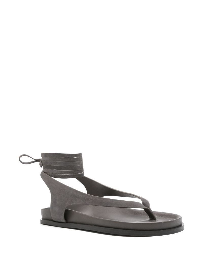 Grey the Shel Suede Sandals