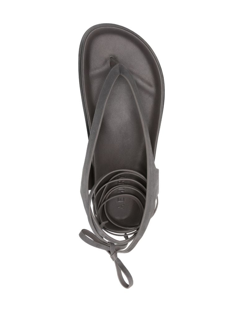 Grey the Shel Suede Sandals