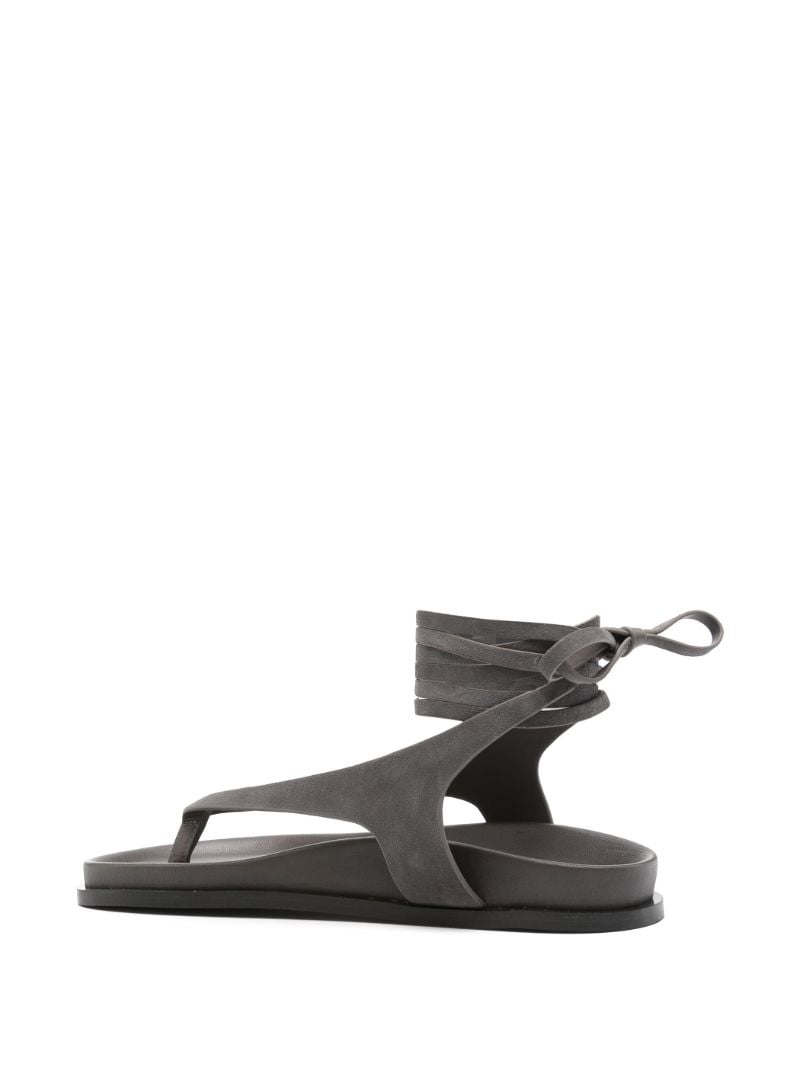 Grey the Shel Suede Sandals