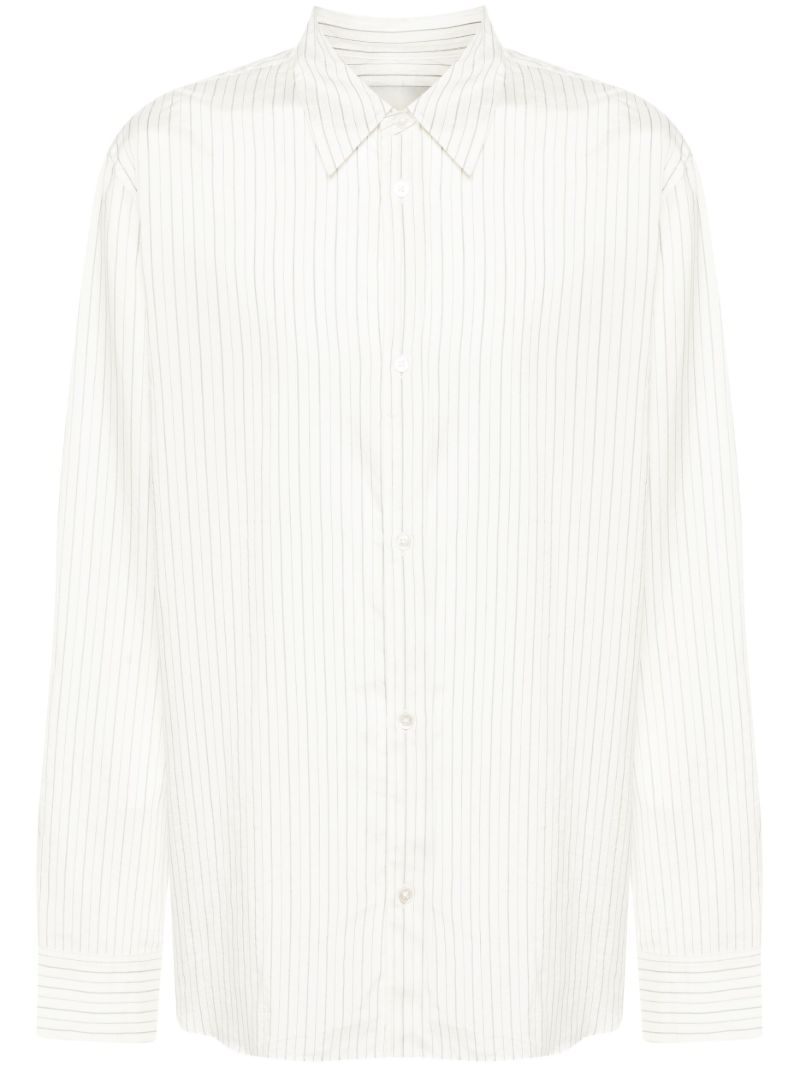 White View Striped Silk Shirt