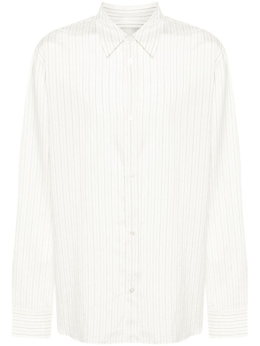 White View Striped Silk Shirt