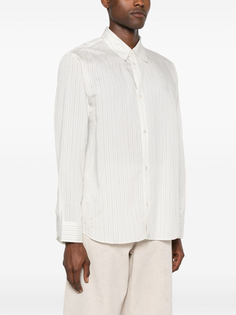 White View Striped Silk Shirt