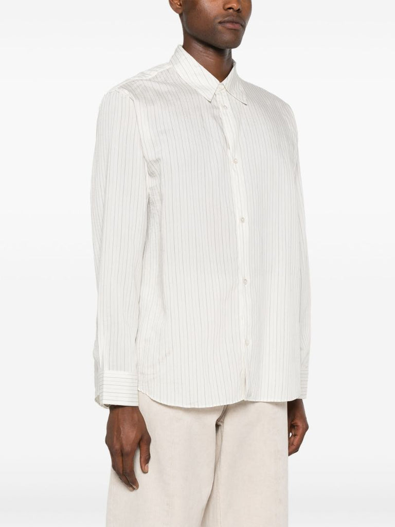 White View Striped Silk Shirt