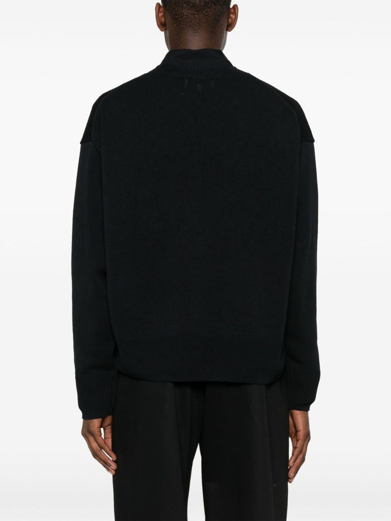Blue Kami Crew-neck Paper Sweater