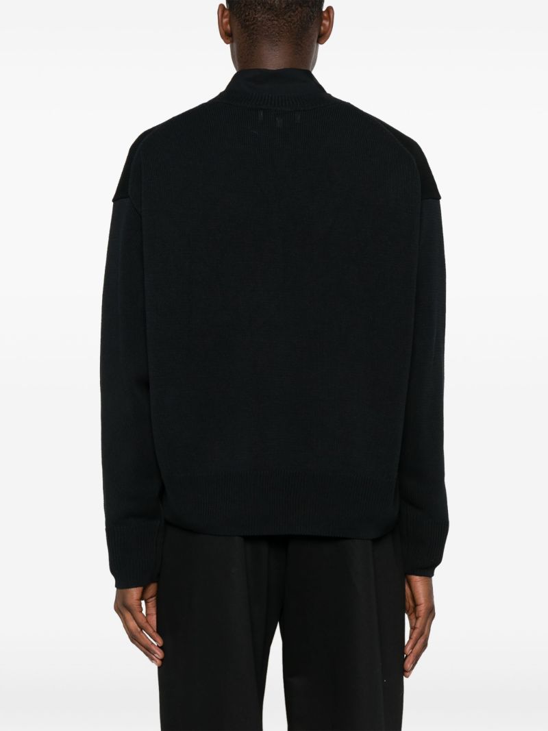 Blue Kami Crew-neck Paper Sweater