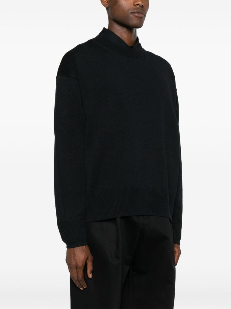 Blue Kami Crew-neck Paper Sweater