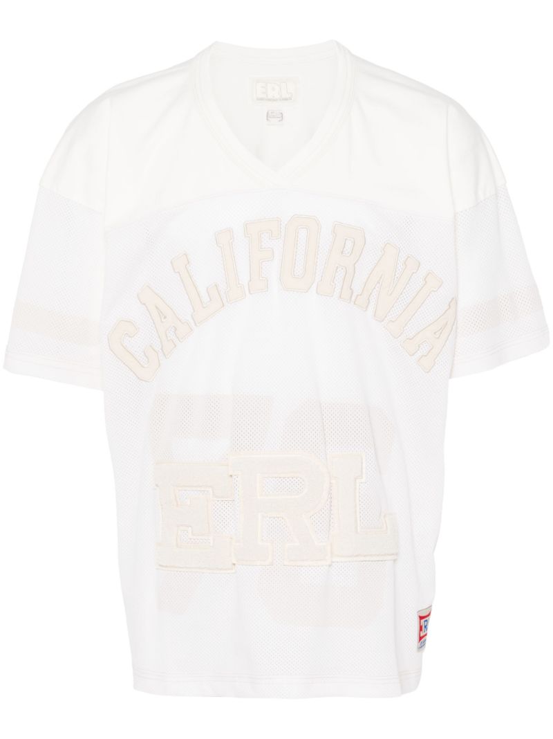 White Logo-appliquÃ_x0083_Â© T-shirt